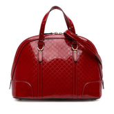 Medium Microguccissima Patent Nice Dome Satchel